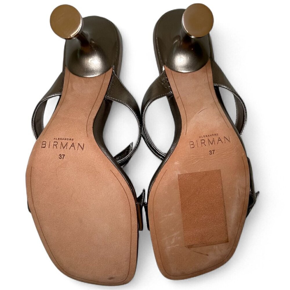 Alexandre BIRMIN Clarita Square Flare 85 Metallic Heeled Sandals - 37 EU, NIB - Picture 6 of 11